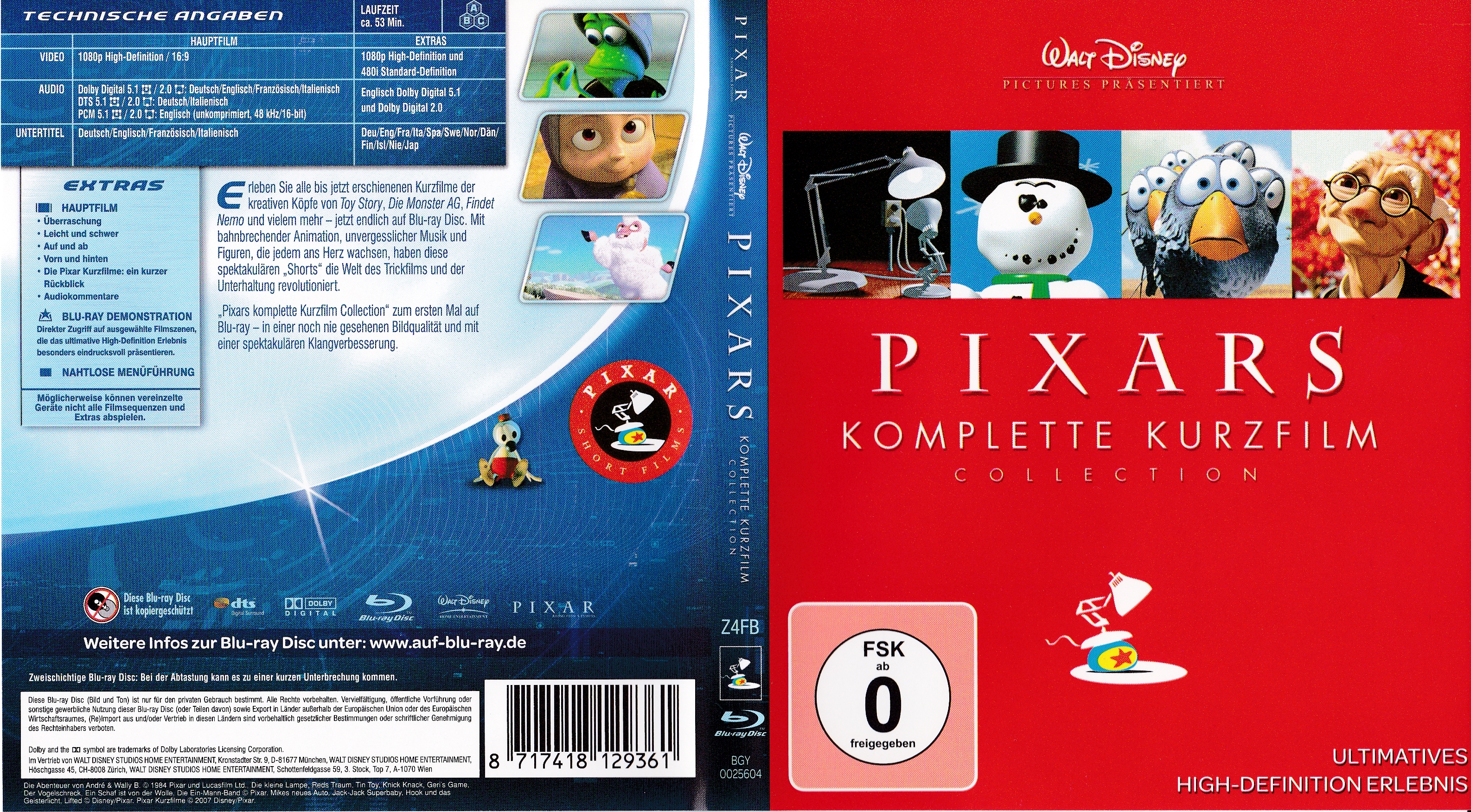 Pixars komplette Kurzfilm Collection - Teil 1
