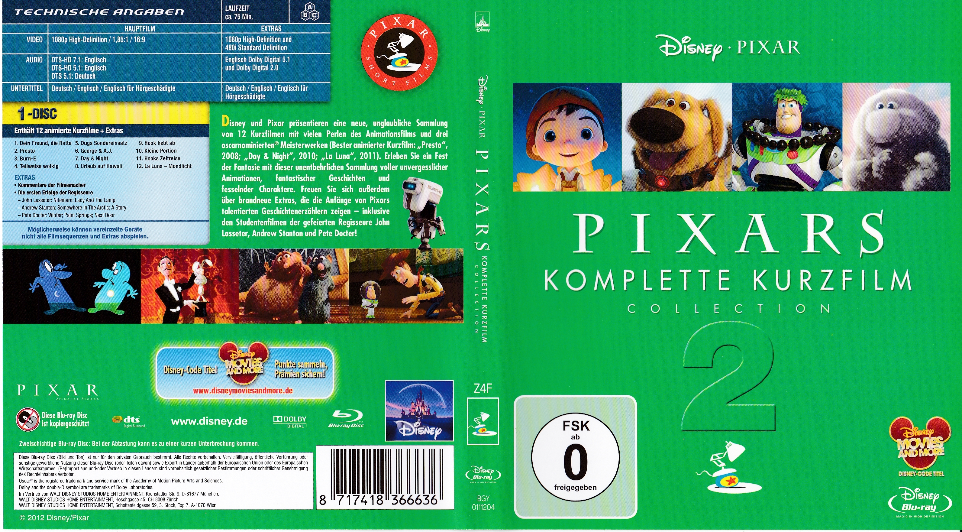 Pixars komplette Kurzfilm Collection - Teil 2